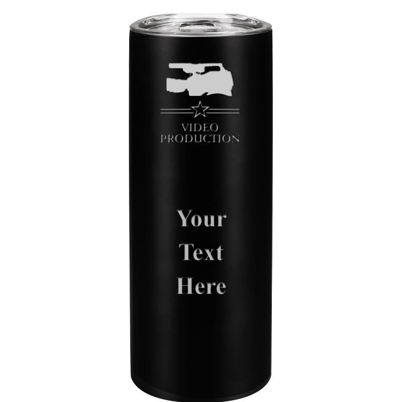 SLIM TUMBLER 20OZ BLACK