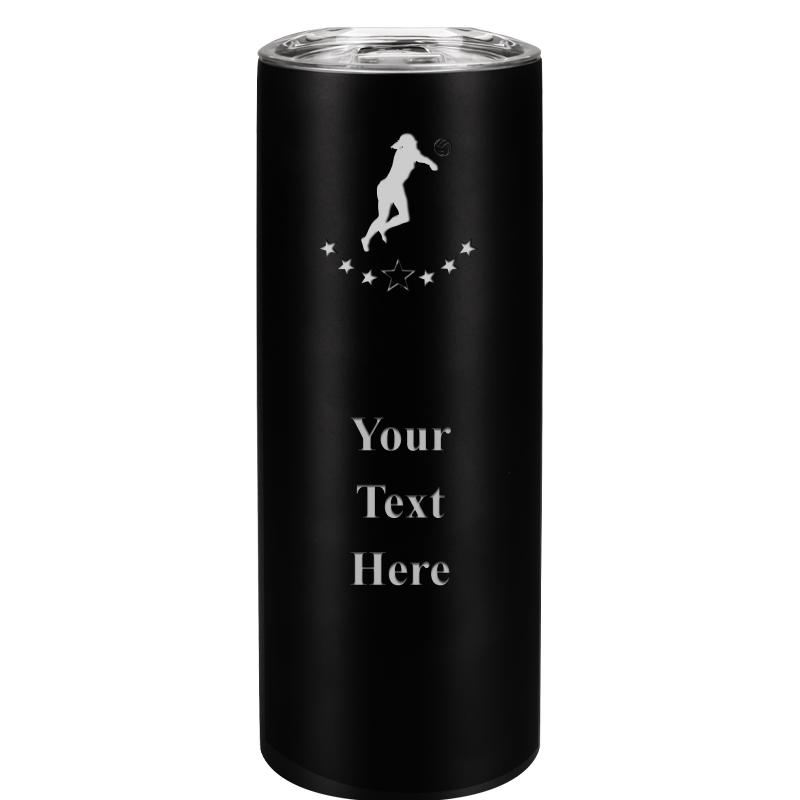 SLIM TUMBLER 20OZ BLACK