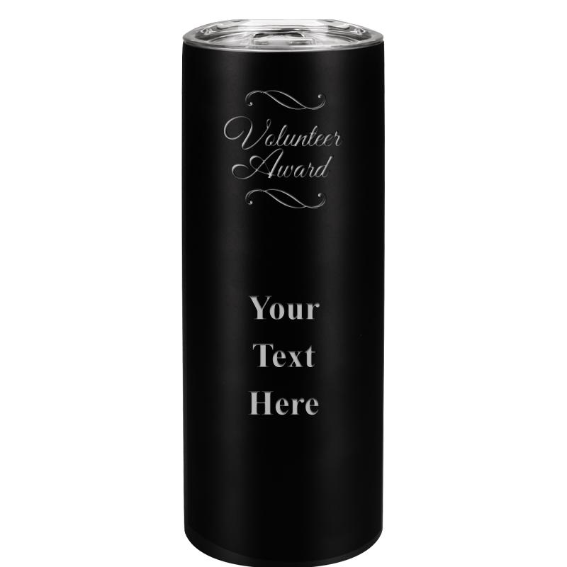 SLIM TUMBLER 20OZ BLACK