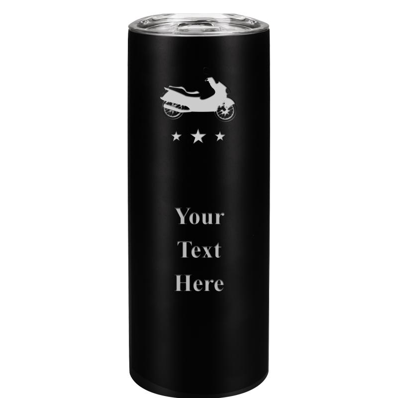 SLIM TUMBLER 20OZ BLACK