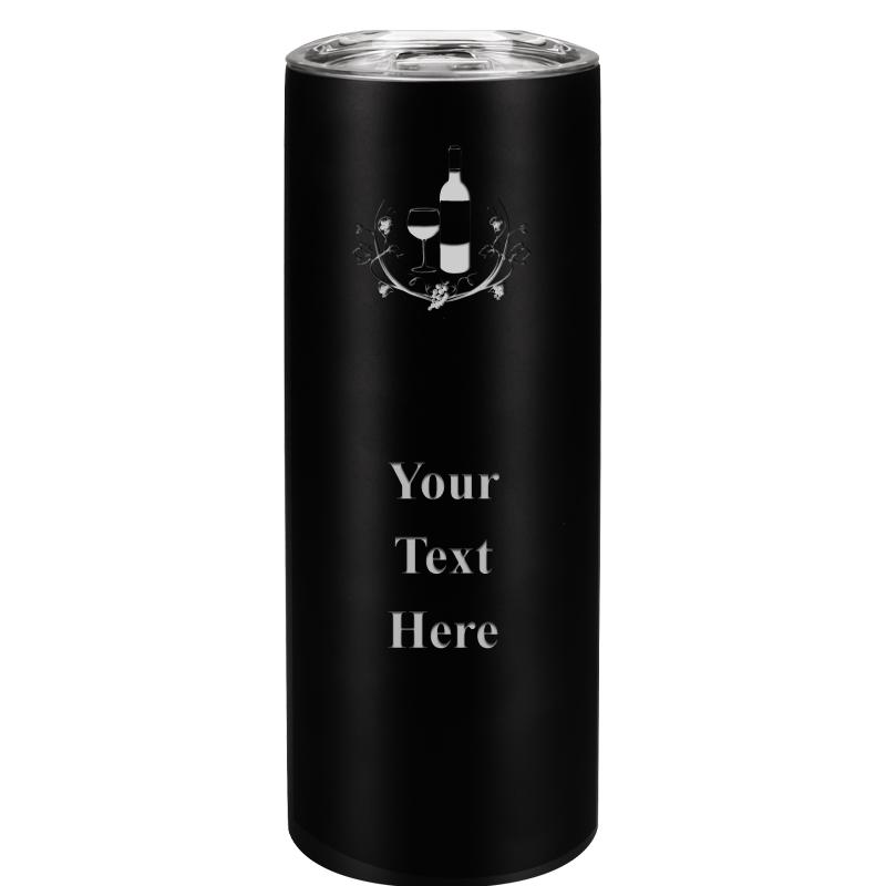 SLIM TUMBLER 20OZ BLACK
