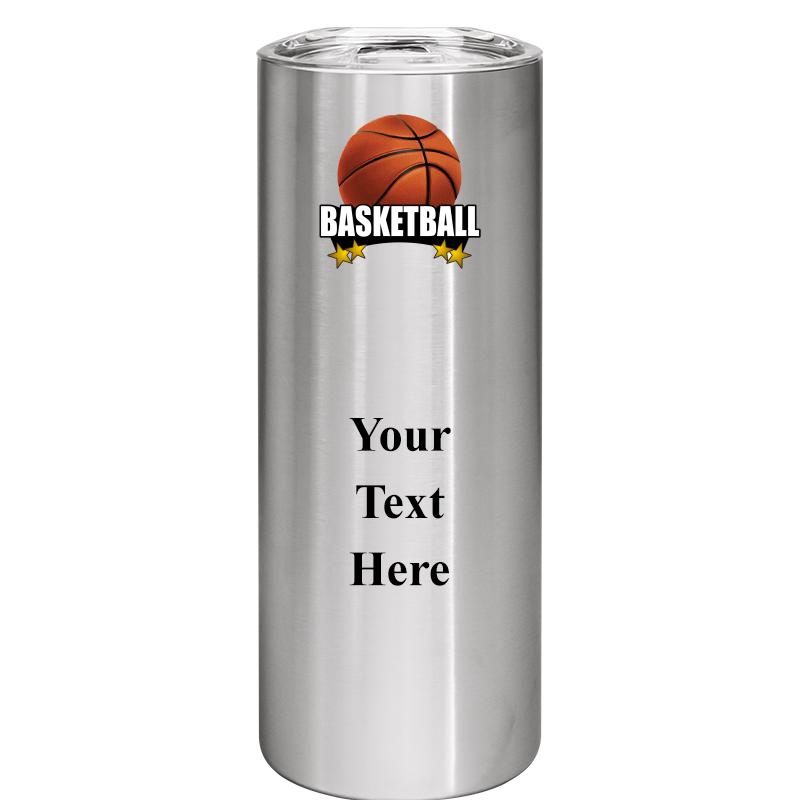 SLIM TUMBLER 20OZ SILVER