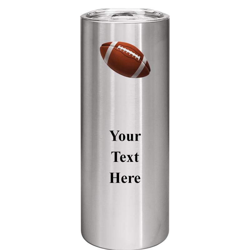 SLIM TUMBLER 20OZ SILVER