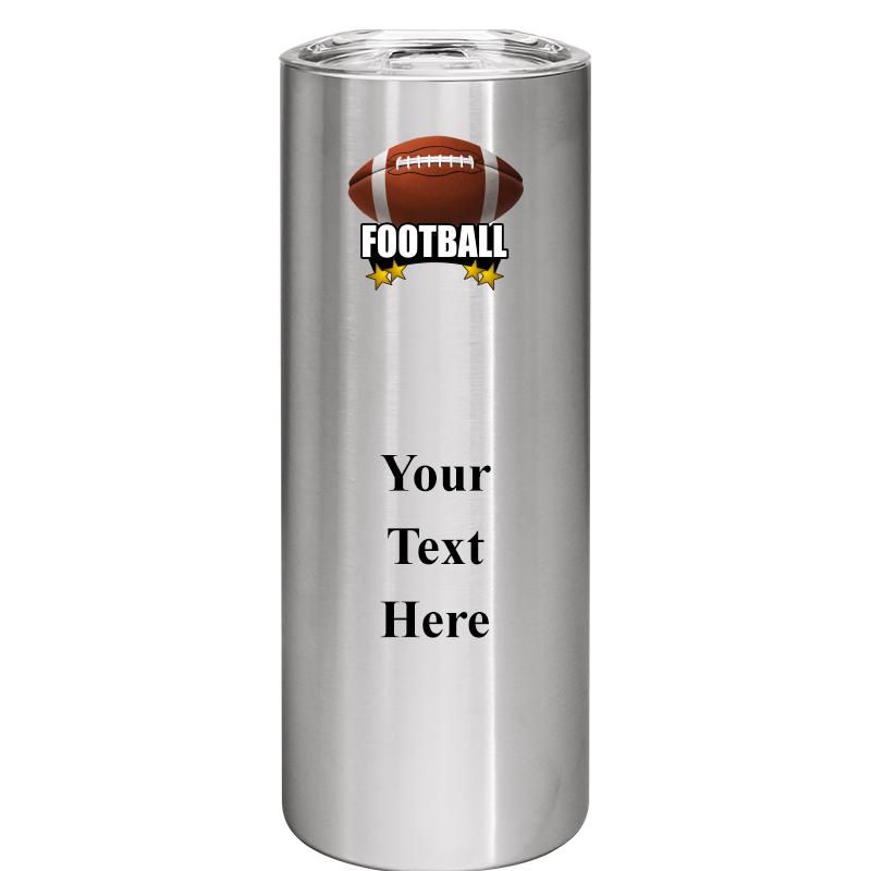 SLIM TUMBLER 20OZ SILVER