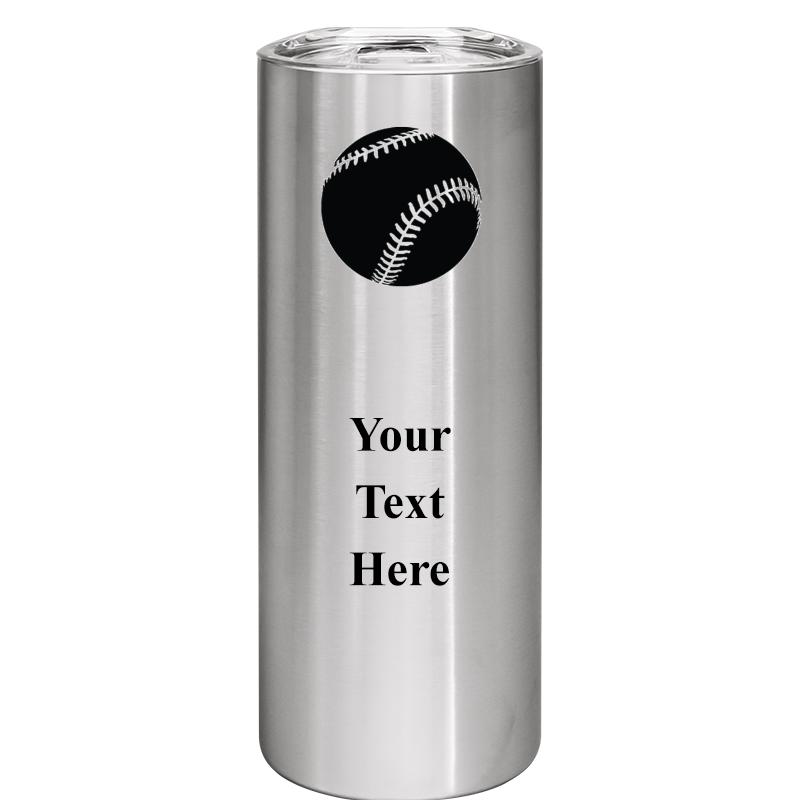 SLIM TUMBLER 20OZ SILVER