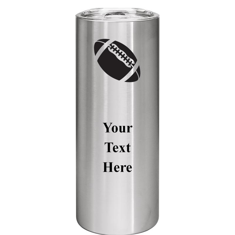 SLIM TUMBLER 20OZ SILVER