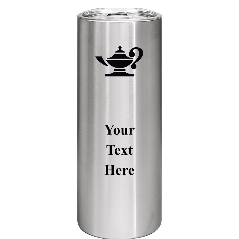 SLIM TUMBLER 20OZ SILVER