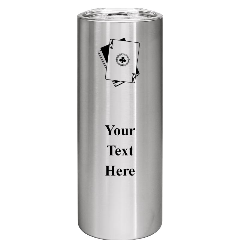 SLIM TUMBLER 20OZ SILVER