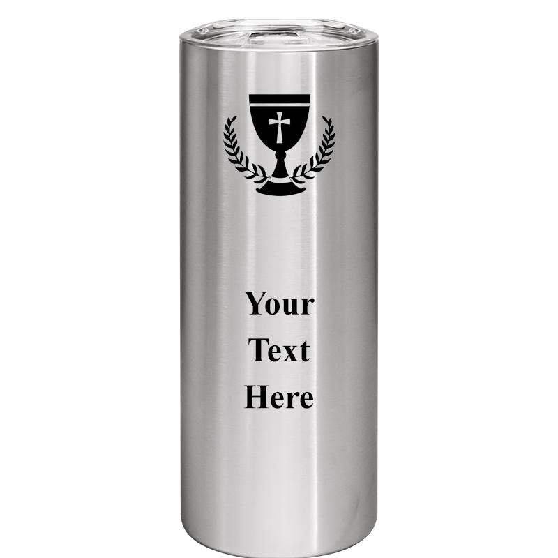SLIM TUMBLER 20OZ SILVER