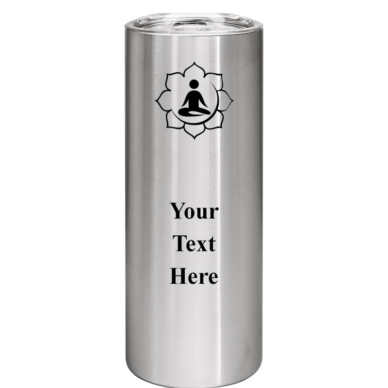SLIM TUMBLER 20OZ SILVER