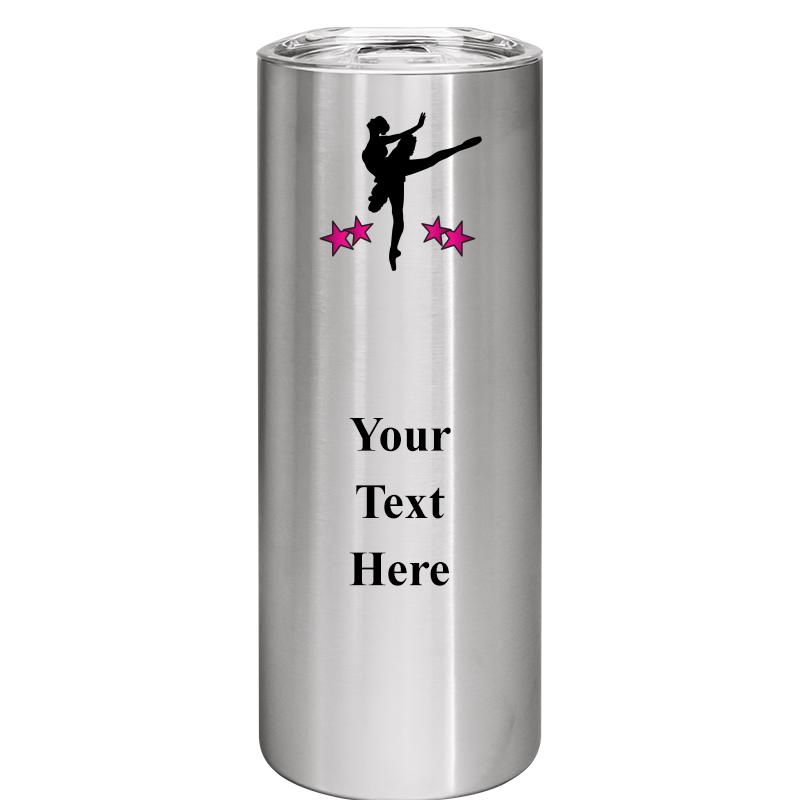 SLIM TUMBLER 20OZ SILVER