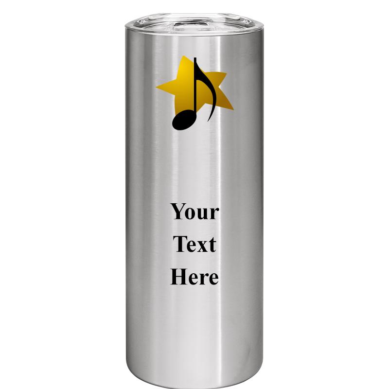 SLIM TUMBLER 20OZ SILVER