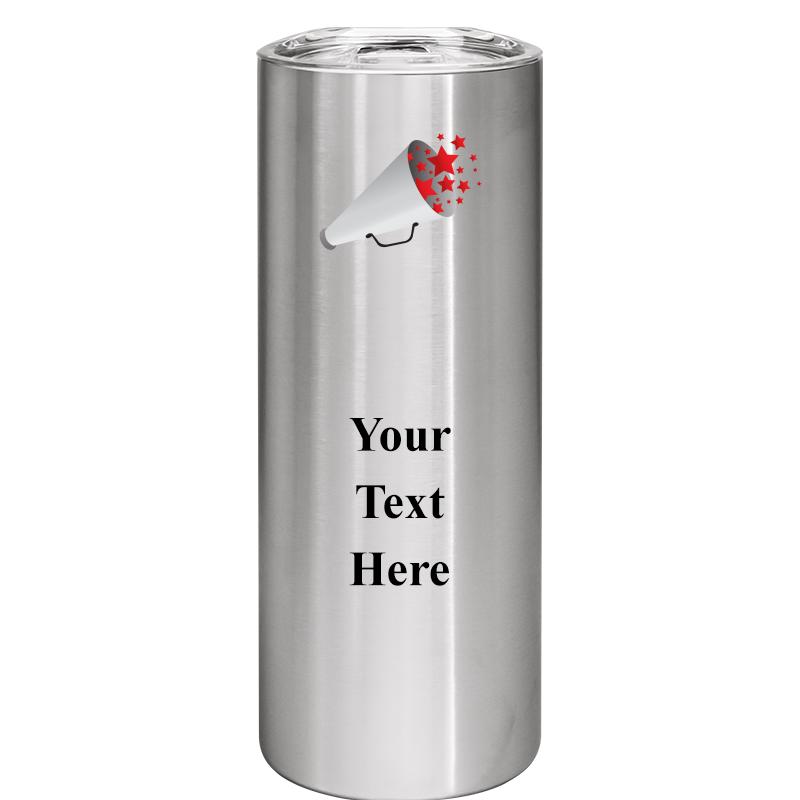 SLIM TUMBLER 20OZ SILVER