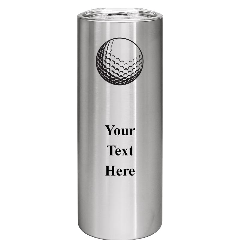 SLIM TUMBLER 20OZ SILVER