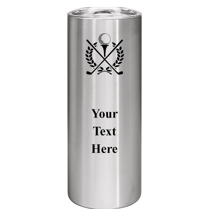 SLIM TUMBLER 20OZ SILVER