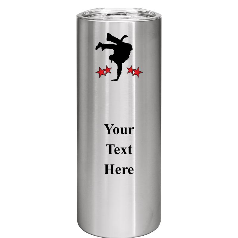 SLIM TUMBLER 20OZ SILVER