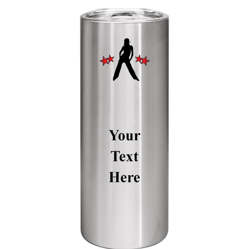 SLIM TUMBLER 20OZ SILVER