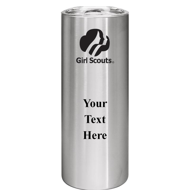 SLIM TUMBLER 20OZ SILVER