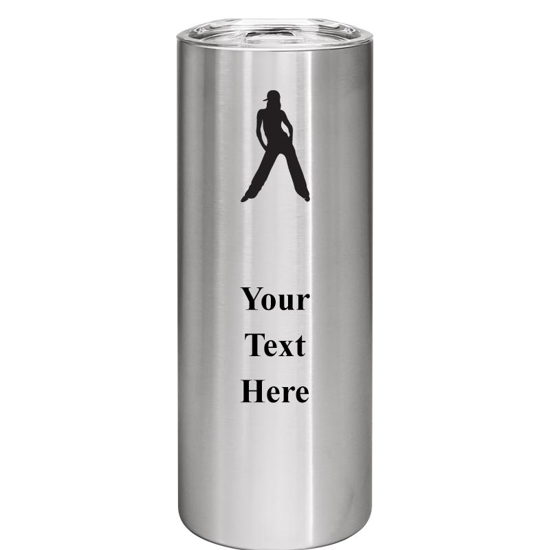 SLIM TUMBLER 20OZ SILVER