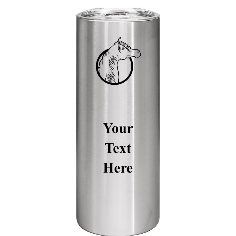 SLIM TUMBLER 20OZ SILVER