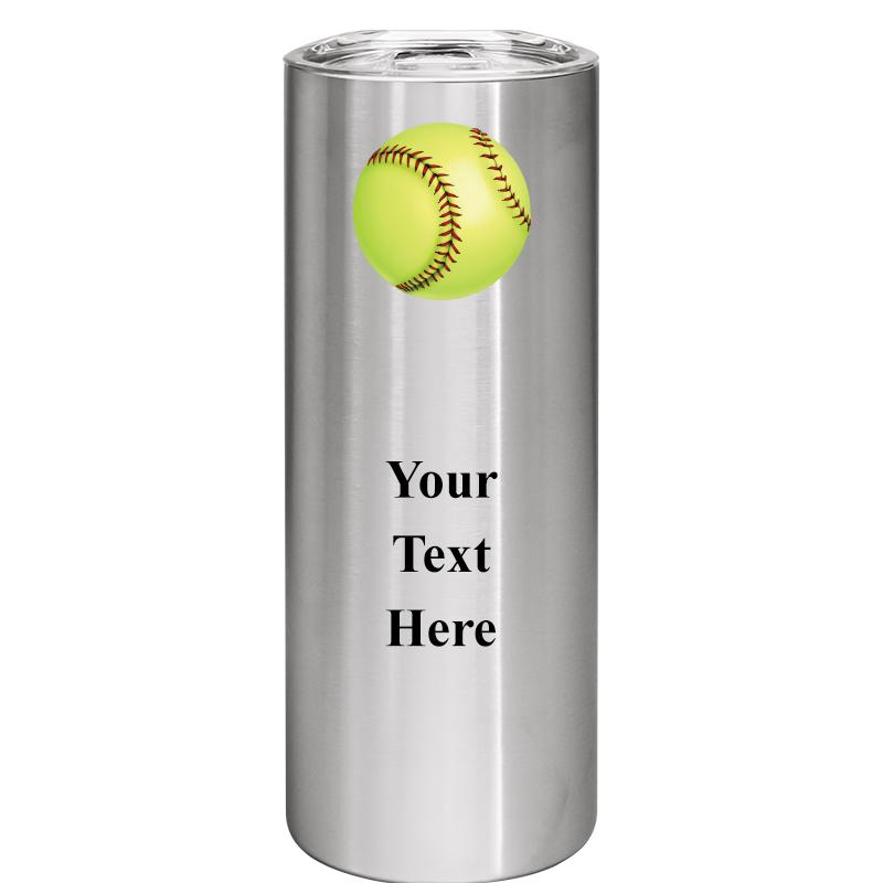 SLIM TUMBLER 20OZ SILVER