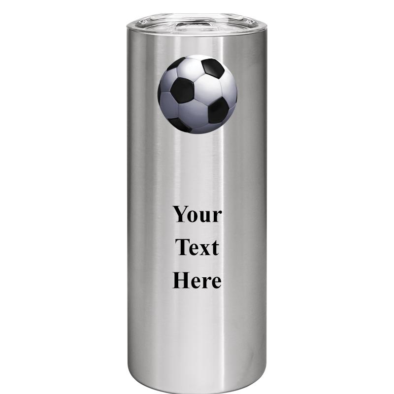 SLIM TUMBLER 20OZ SILVER