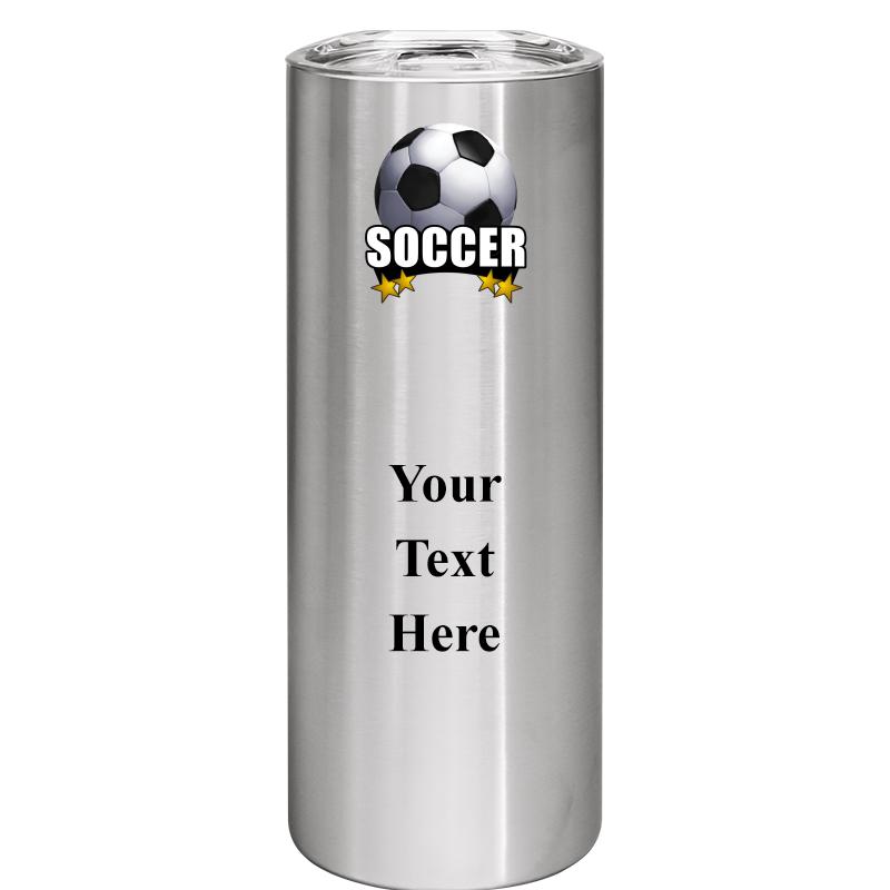 SLIM TUMBLER 20OZ SILVER