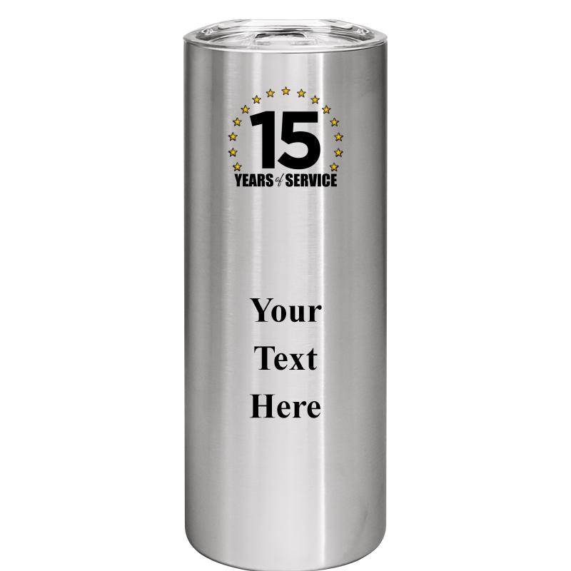 SLIM TUMBLER 20OZ SILVER
