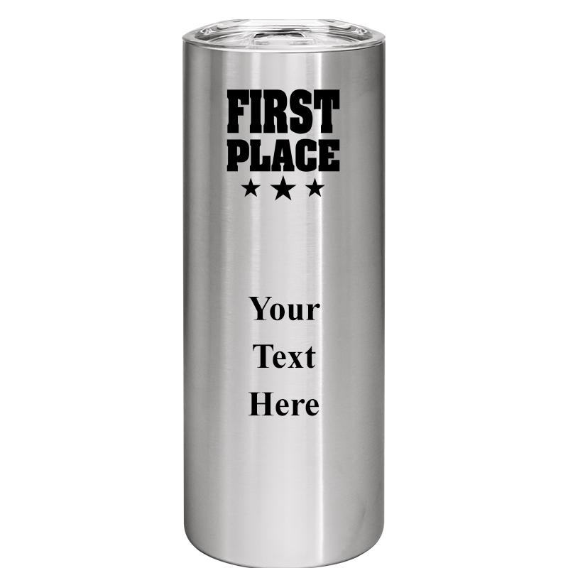 SLIM TUMBLER 20OZ SILVER