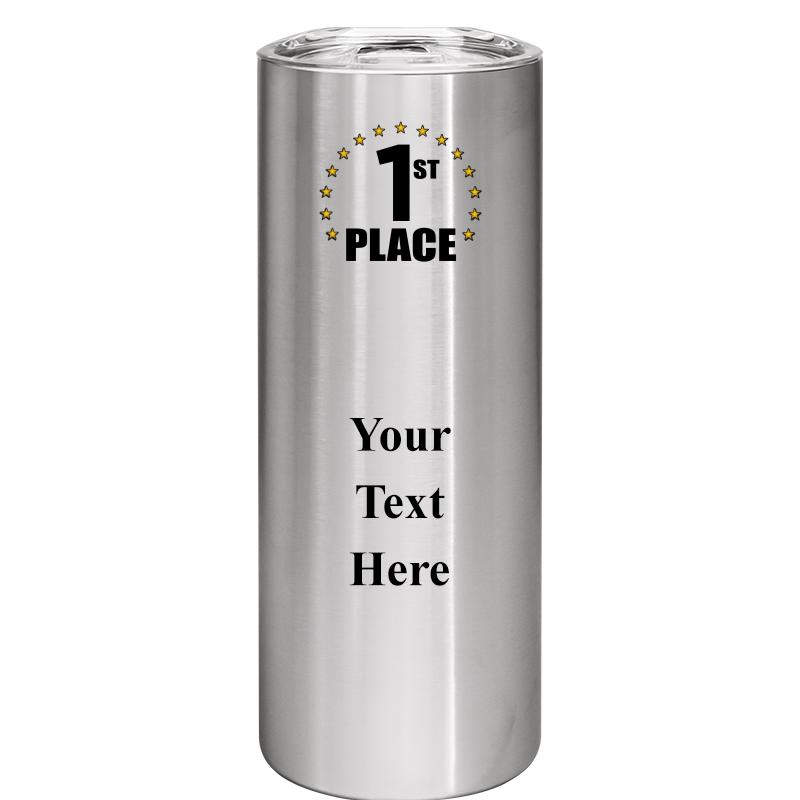 SLIM TUMBLER 20OZ SILVER