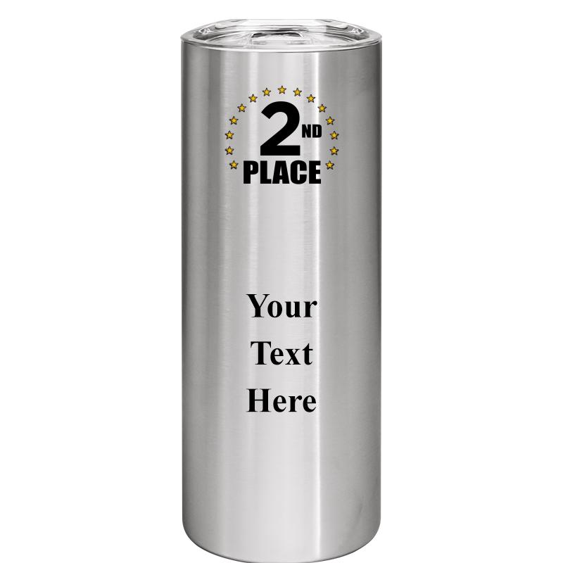 SLIM TUMBLER 20OZ SILVER
