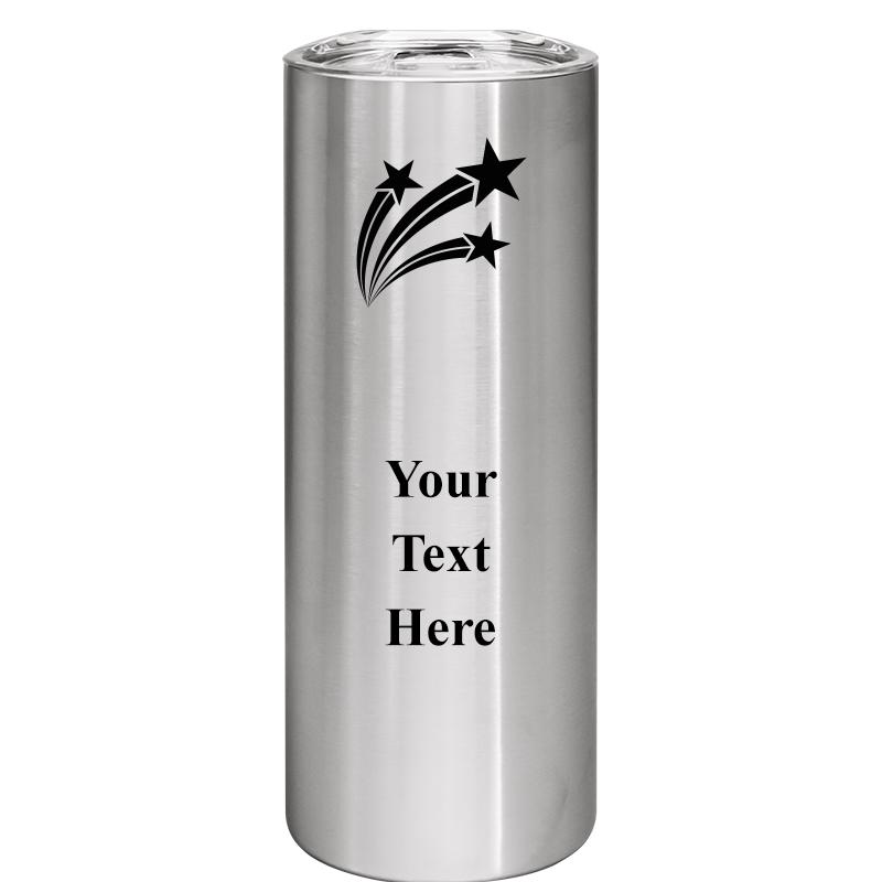 SLIM TUMBLER 20OZ SILVER