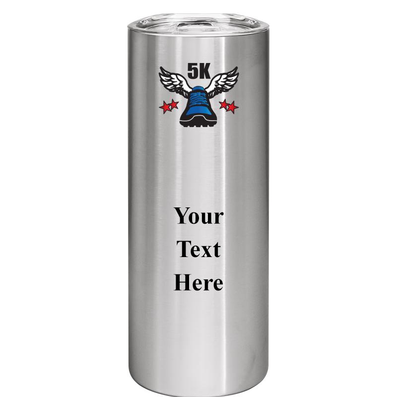 SLIM TUMBLER 20OZ SILVER