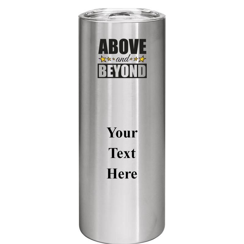 SLIM TUMBLER 20OZ SILVER