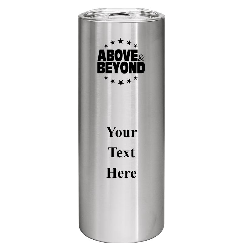 SLIM TUMBLER 20OZ SILVER