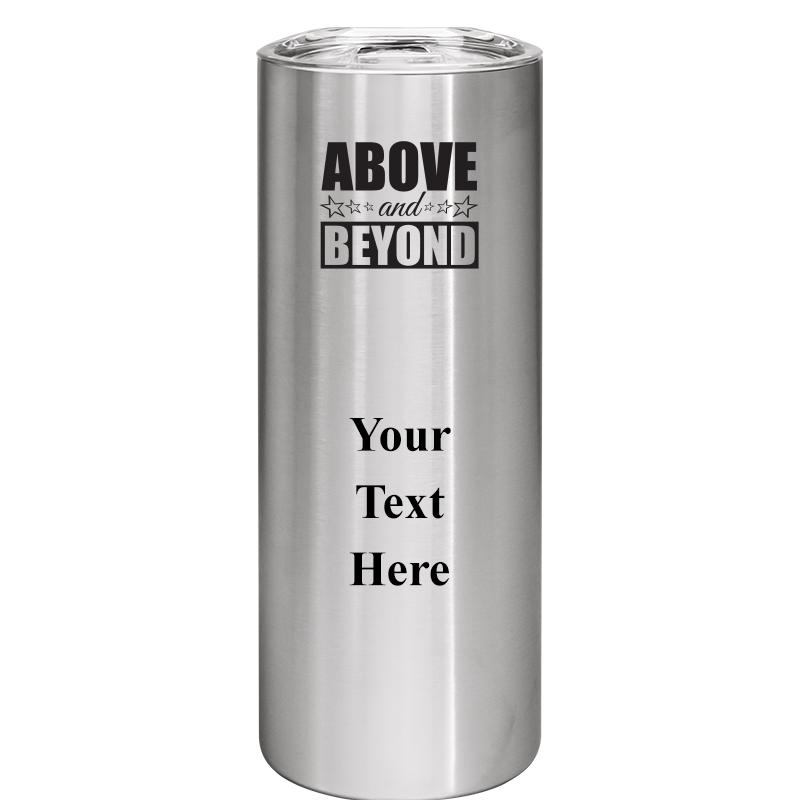 SLIM TUMBLER 20OZ SILVER