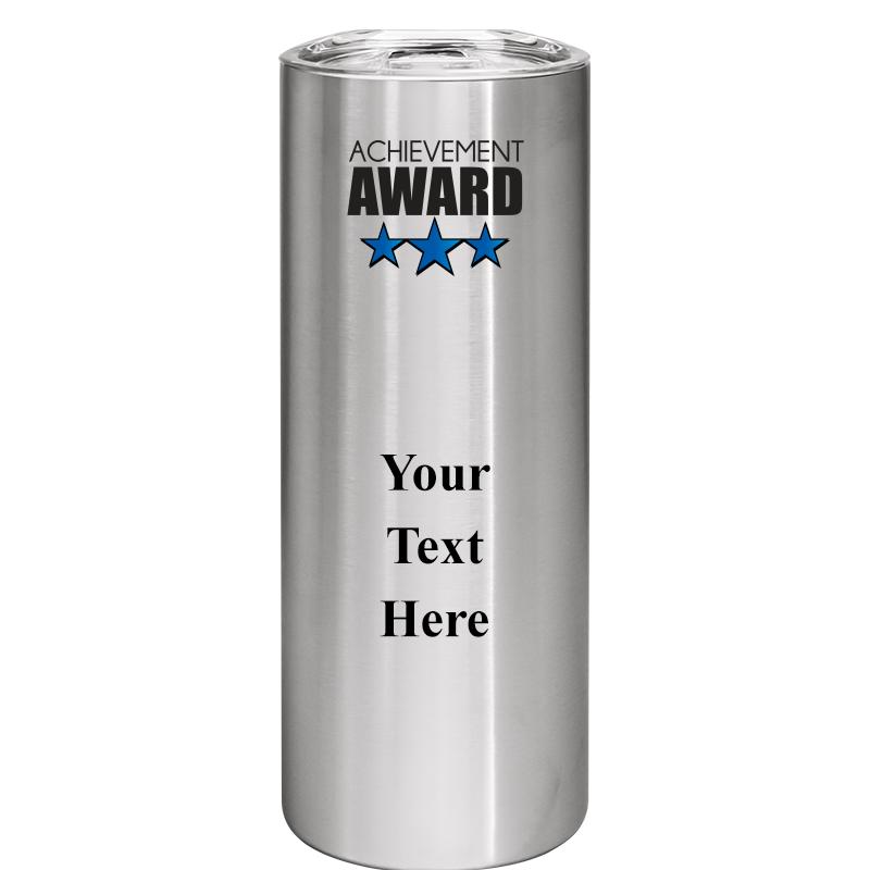 SLIM TUMBLER 20OZ SILVER