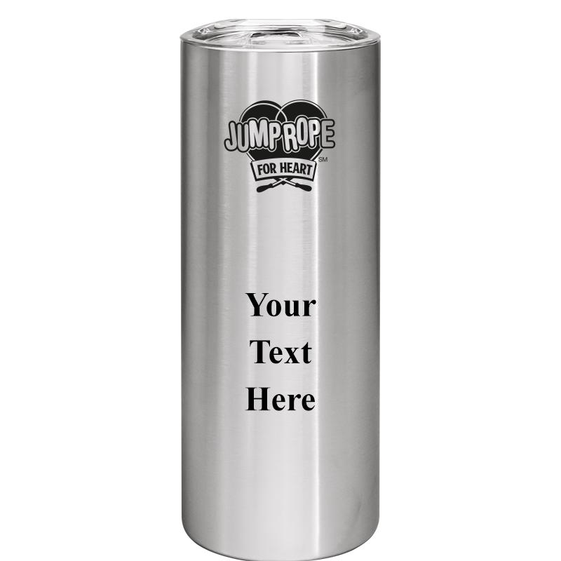 SLIM TUMBLER 20OZ SILVER
