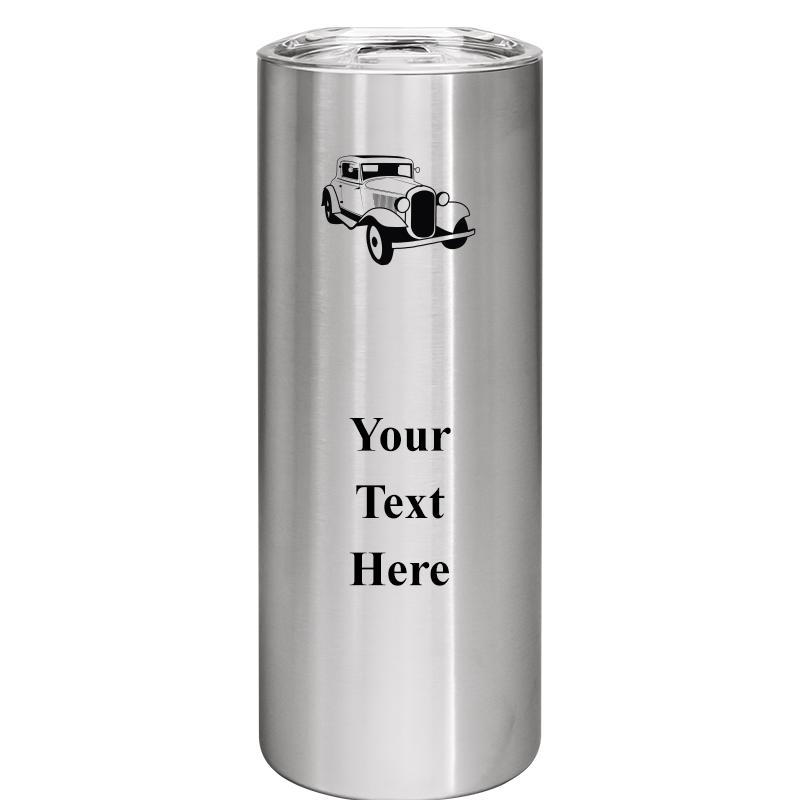 SLIM TUMBLER 20OZ SILVER