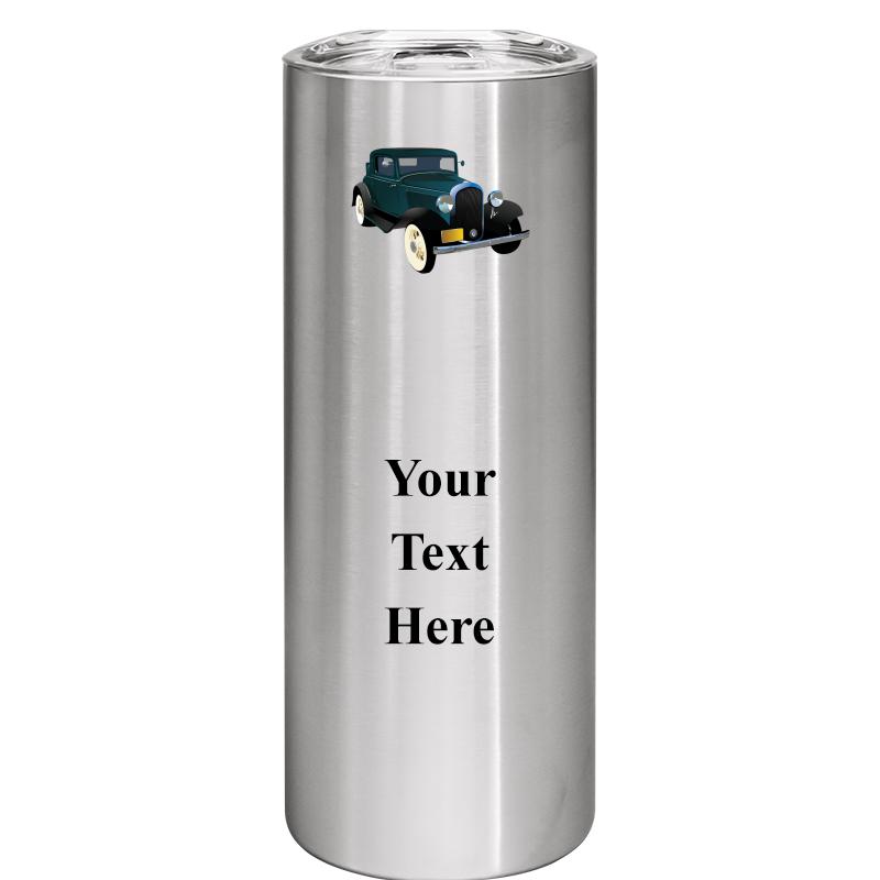 SLIM TUMBLER 20OZ SILVER