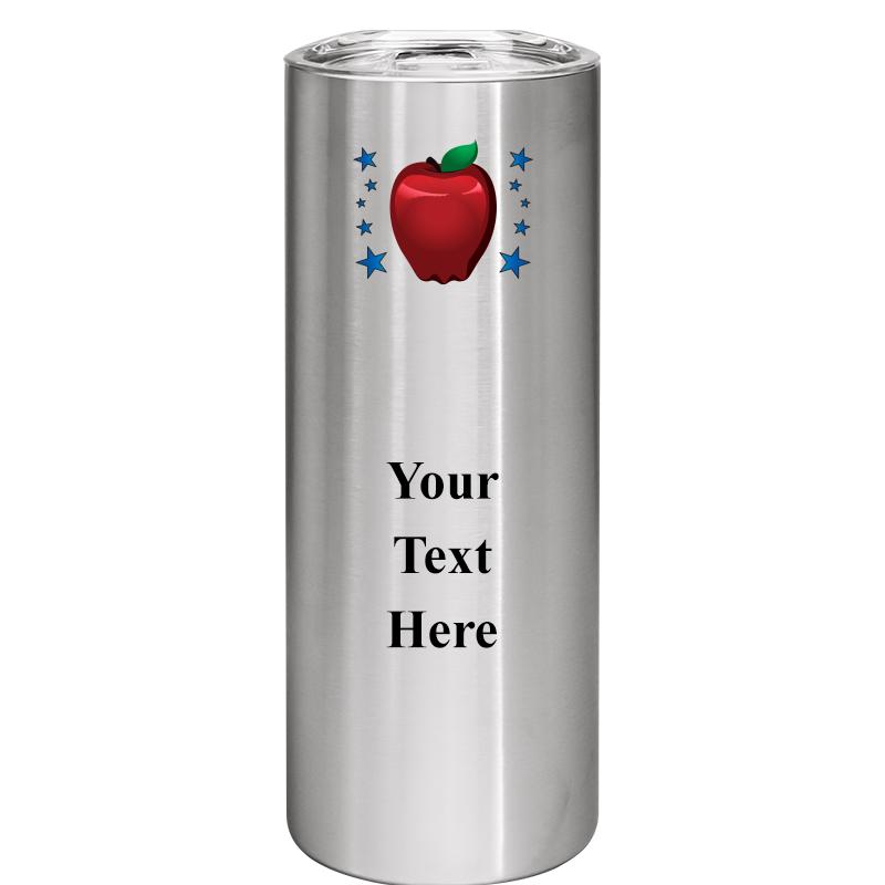 SLIM TUMBLER 20OZ SILVER