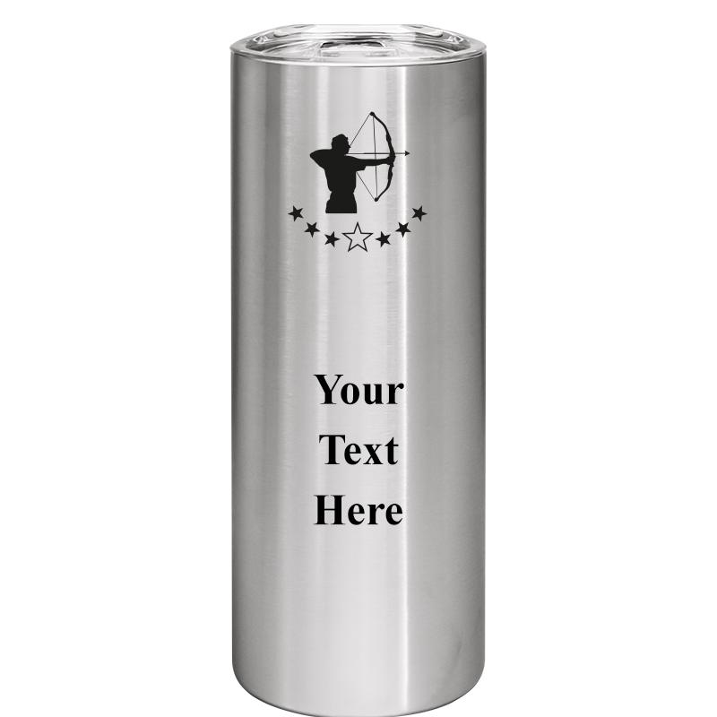SLIM TUMBLER 20OZ SILVER