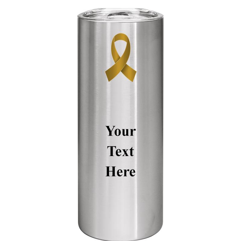 SLIM TUMBLER 20OZ SILVER