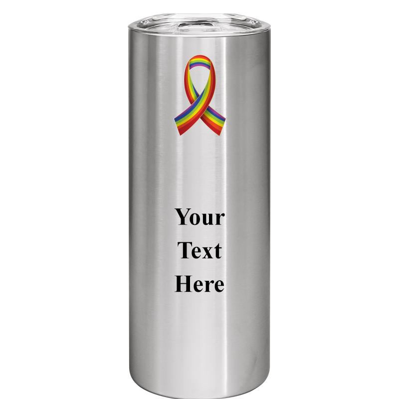 SLIM TUMBLER 20OZ SILVER