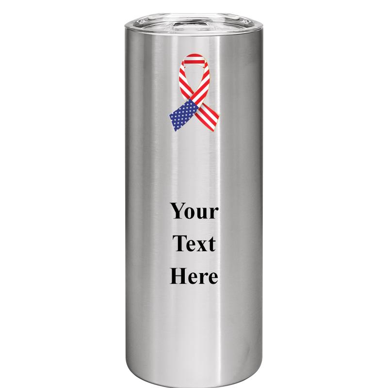 SLIM TUMBLER 20OZ SILVER