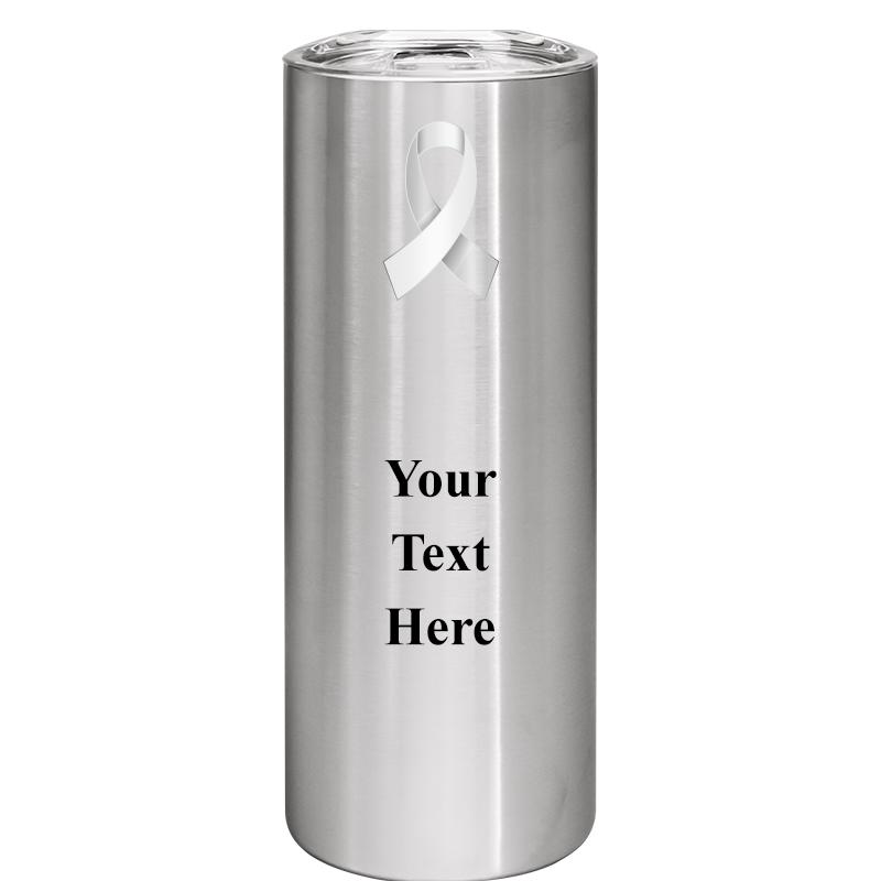 SLIM TUMBLER 20OZ SILVER