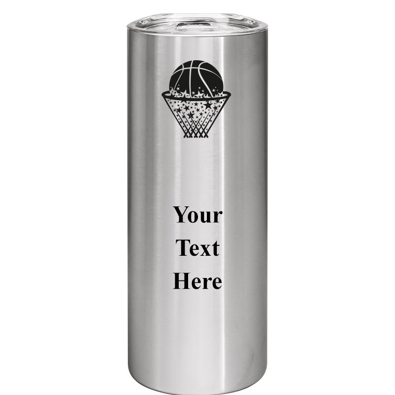 SLIM TUMBLER 20OZ SILVER