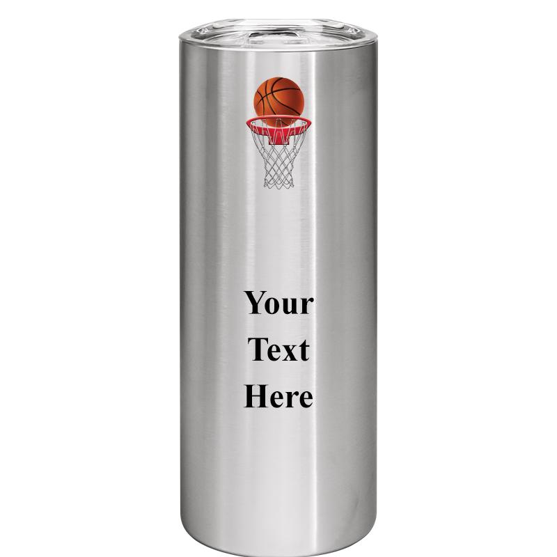 SLIM TUMBLER 20OZ SILVER