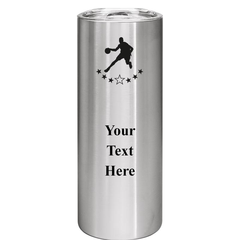 SLIM TUMBLER 20OZ SILVER
