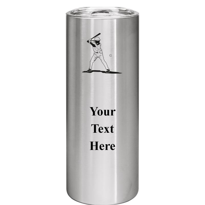 SLIM TUMBLER 20OZ SILVER